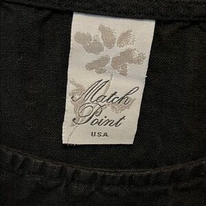 Matchpoint linen top